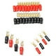 thumbnail image 2 of 20X Terminal de Horquilla de Horquilla Conector Adaptador Enchufe Crimpado Barrera Espadas Cable 4GA, 2 of 5