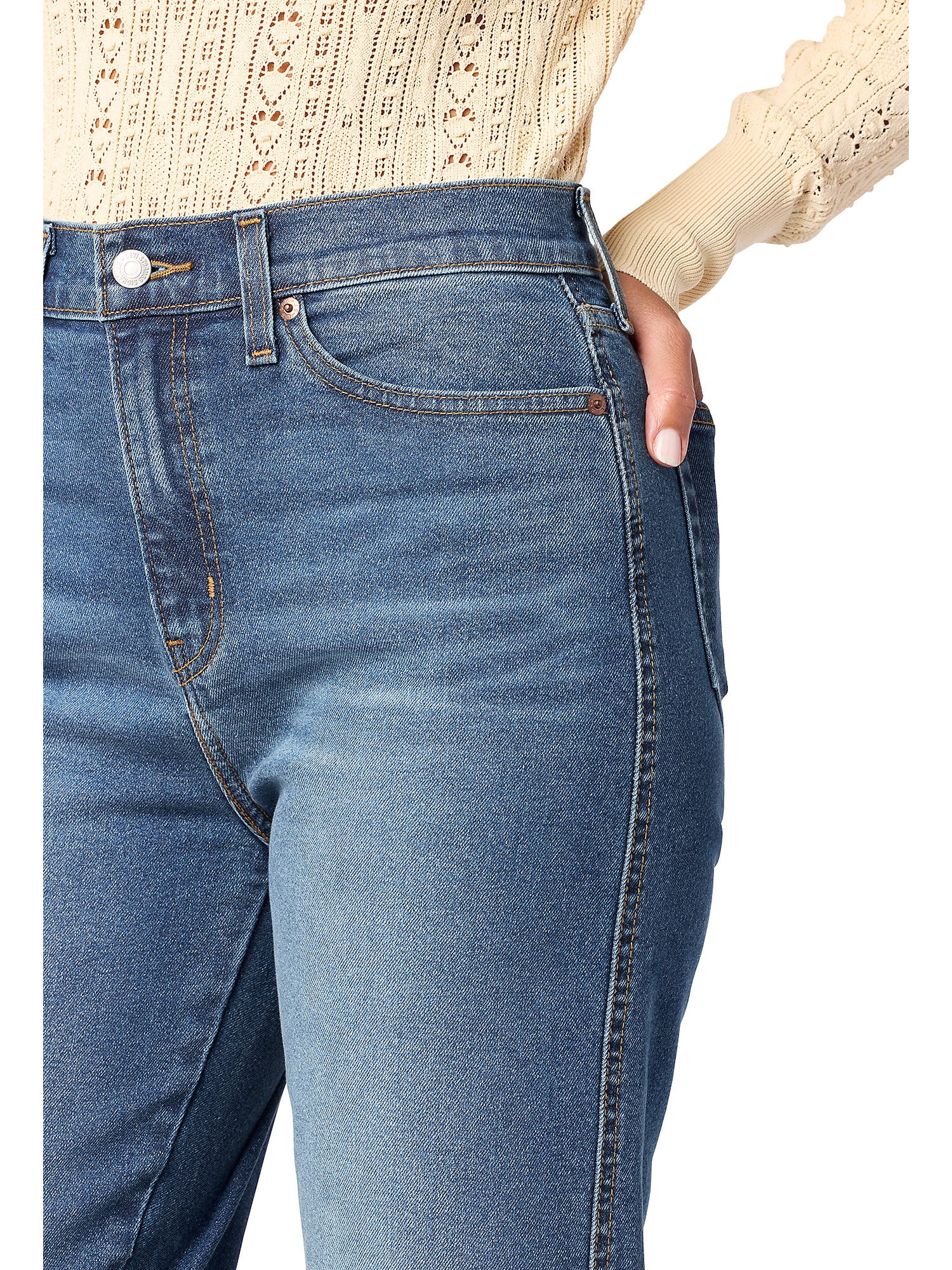 Levi Strauss Signature Women's and Women's Plus High Rise Straight Jean, Sizes 2-28