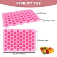 thumbnail image 2 of MODANU 4 Pcs Gummy Molds Silicone for Keto Snacks, 55-Cavity Round Shape Mold for Apple Cider Vinegar Gummies Candy Making Supplies, Pink, 2 of 9