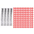 thumbnail image 2 of 120 Piezas de Decoraciones de Techo en Forma de Corazón Exquisito Papel de Aluminio Reutilizable Brillante para Colgar Decorativo ANGGREK  Otros, 2 of 8