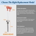 thumbnail image 4 of 42001-0053S Heater Thermistor Stainless Steel & 42002-0024S Stack Flue Sensor Replacement 42001-0063S for Pentair Sta-Rite MasterTemp Max-E-Therm Pool and Spa Heater Elecrical System, 4 of 6