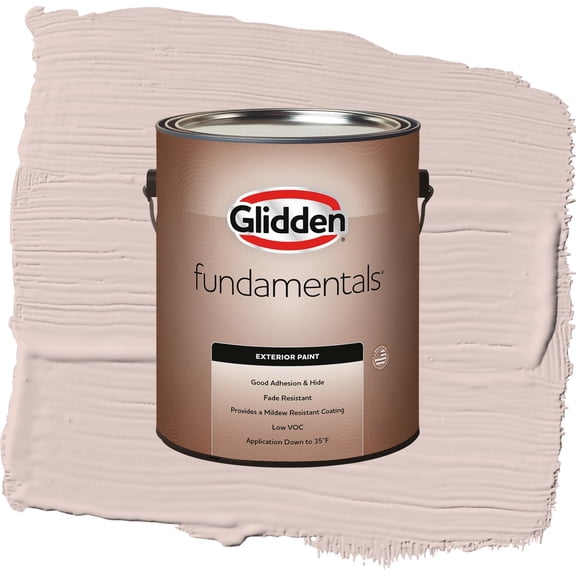 Glidden Fundamentals Kangaroo Paw / Pink, Flat Exterior Paint, 1 Gallon