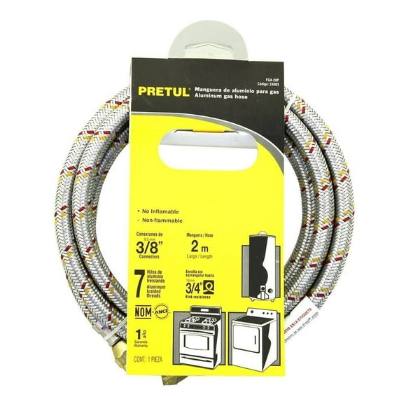 Manguera para gas Pretul de Aluminio 2m