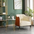 thumbnail image 7 of JINS&VICO Marble Iron Feet Coffee Table Side 2 Sets White the big one 31.89 x 31.89 x 16.93 inch and the other 20.08 x 20.08 x 22.83 inch, 7 of 7