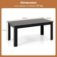 thumbnail image 3 of Gymax Table à Manger Rectangulaire Moderne de 63 Pieds' pour 6 Personnes, Mobilier de Cuisine, 3 of 9