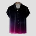 thumbnail image 2 of KaLI_store T Shirts for Men Pack Mens Hipster Hop Round Hemline Pattern Print T Shirt AN,M, 2 of 4