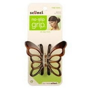 SCUNCI - No-Slip Grip Butterfly Jaw Clip - 6 cm