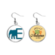 thumbnail image 1 of Nariz de elefante de peso corporal Pendiente del lóbulo de la joyería del pendiente de la hoja del otoño Unbranded M, 1 of 3