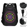 thumbnail image 3 of Daiia Mardi Gras5 Pattern USB Charging Backpack for Men and Women, Anti-Theft Backpack,Travel Backpack,School Backpack,College Backpack,Laptop Backpack, 3 of 7