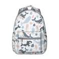 thumbnail image 1 of Blue Ocean Whale and Dolphin Student Backpack Waterproof Scratch-Resistant School Bag with Cartoon Marine Life Pattern, Comfortable Adjustable Straps, Perfect for Beach and Outdoors, 1 of 6