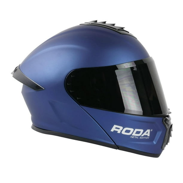 Casco Roda Pilot Azul Metal Mica Humo Repuesto Transparente Abatible azul M RODA PILOT Walmart en linea