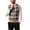 Khaki, variant on BaoFuBaoMei Men Sleeveless Vest Sweater Big and Tall V Neck Button up Ribbed Trim Cardigan Argyle Knitted Fall Sweater with Pockets