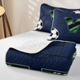 thumbnail image 4 of Feelyou Soccer Initial V Letter Quilt Full for Boys, Cartoon Net Ball Sport Full Bedspread Sets, 3 Pieces, 4 of 7