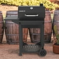 Nexgrill 22" Charcoal Cart Grill with Side Shelf Black
