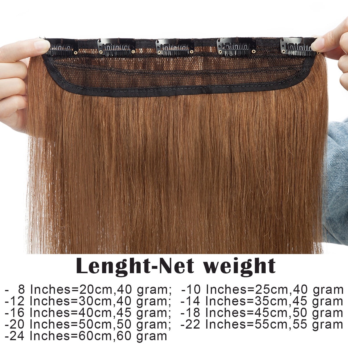 SEGO Clip in Hair Extensions Human Hair 3/4 Full Head 100% Real Remy Thick Hair Extensions Silky Straight Balayage Blonde Hair Pieces