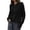 Black, variant on Big Girls Cardigan Sweaters Button down Long Sleeve Knit Cute Ruffle Hem Cardigans for Womens Crop Sweater