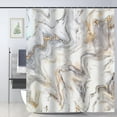 thumbnail image 1 of Marble Shower Curtain Texture Shower Curtains for Bathroom Decorative Abstract Modern Bathroom Curtain with 12Hooks 72"x72", 1 of 7