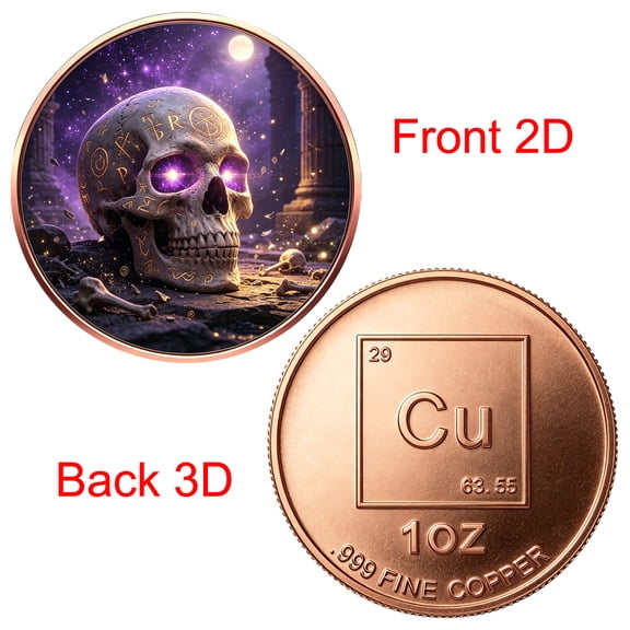 1pcCopper Commemorative Round, Decorative Ornamentwith. for Collection Souvenir Gift, Birthday Gift, Valentine's Day Gift, Father's Day