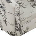 thumbnail image 4 of Convenience Concepts Take a Seat Churchill Accent Chair with Ottoman, Botanical Print, 4 of 9