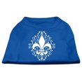 thumbnail image 1 of Henna Fleur De Lis Screen Print Shirt Blue Med (12), 1 of 1