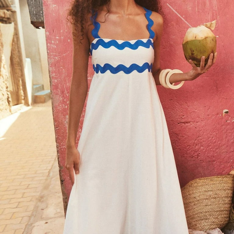 トップス main story ss25 Woven Tank Dress 6y 35%off SS25 Main Story Woven Tank Dress / Fadeout Blue