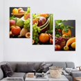 thumbnail image 4 of JEUXUS Colorful Various Vegetables and Fruit Wall Art Painting The Picture Print On Canvas Food Pictures for Home Decor Decoration Gift 12''x16''X3 Panels, 4 of 4