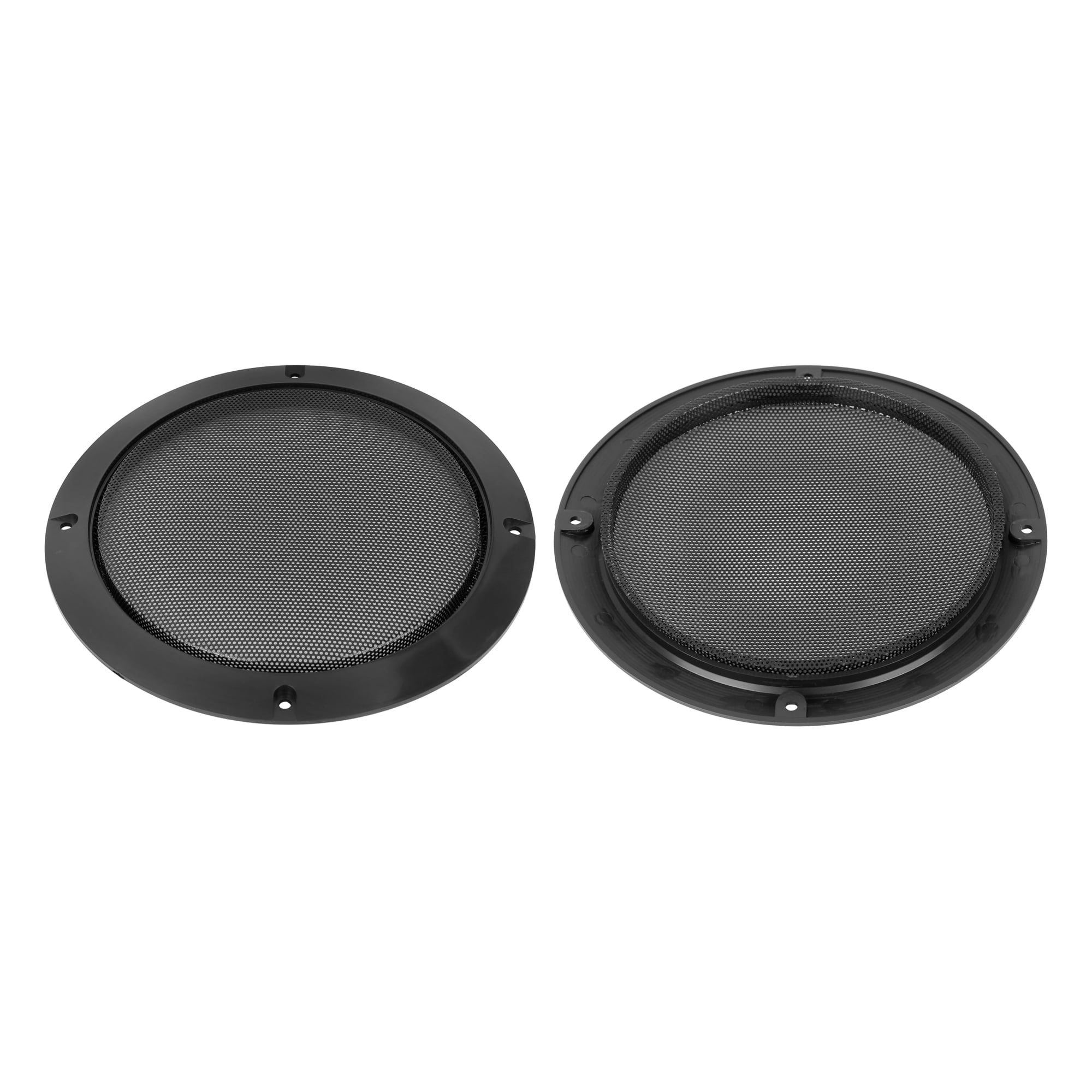Unique Bargains 2pcs 6.5" Car Speaker Cover Mesh Subwoofer Grill Horn Guard Glossy
