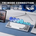 thumbnail image 3 of Teclado Mecánico Inalámbrico YUNZII AL68 60%, RGB, Hot Swappable, 3 of 8
