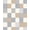 Beige, Pattern 2, variant on ODIKA 4'x6' Machine Washable Non-Slip Area Rug, Modern Abstract Fragmented Mosaic with Overlapping Angles and Neutral Shades High Traffic Rug, Beige, 473125