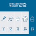 thumbnail image 3 of 165541 Coat Rack, 27-Inch, Wall Mounted Coat Rack with 6 Decorative Hooks, Soft Iron and Cocoa, 3 of 8