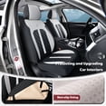 thumbnail image 3 of 2019 for Subaru Forester Seat Cover, Waterproof PU Leather Full Set of 5 Seats Non-slip Protect and Upgrade Seats, Black and Gray Car Seat Covers, Pet Car Seat Covers, 3 of 9
