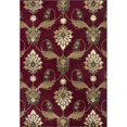 thumbnail image 1 of Tapis Rond 7 Pieds7 Pouces en Polypropylène Rouge, 1 of 1