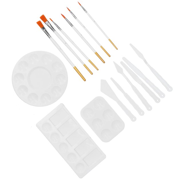 Juego De Bandejas Para Pintura Al óleo, Juego De Cuchillos De Pintura Robusta Bandeja De 3 Pinturas Para Pintura Acrílica/acuarela Ccdes Otros