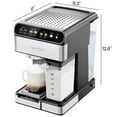 thumbnail image 4 of Chefman CaféMaster Pro Espresso Machine w/ Milk Frother for Cappuccinos & Lattes – Stainless Steel, 4 of 8