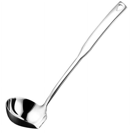 

ckepdyeh Kitchen Soup Ladle 304 Stainless Steel Punch Luminous Ladell Spoons with Pour Spout Ladles for Serving 11.8 Inch