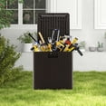 thumbnail image 2 of Black All-weather Storage Box with A Lockable Lid, Waterproof and Durable, Easy To Clean, 2 of 12