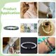 thumbnail image 5 of Kit de 460 cuentas de piedra natural, 16 cuentas espaciadoras redondas sueltas de piedras preciosas de 6 mm para hacer joyas, pulseras, collares, pendientes y manualidades., 5 of 9