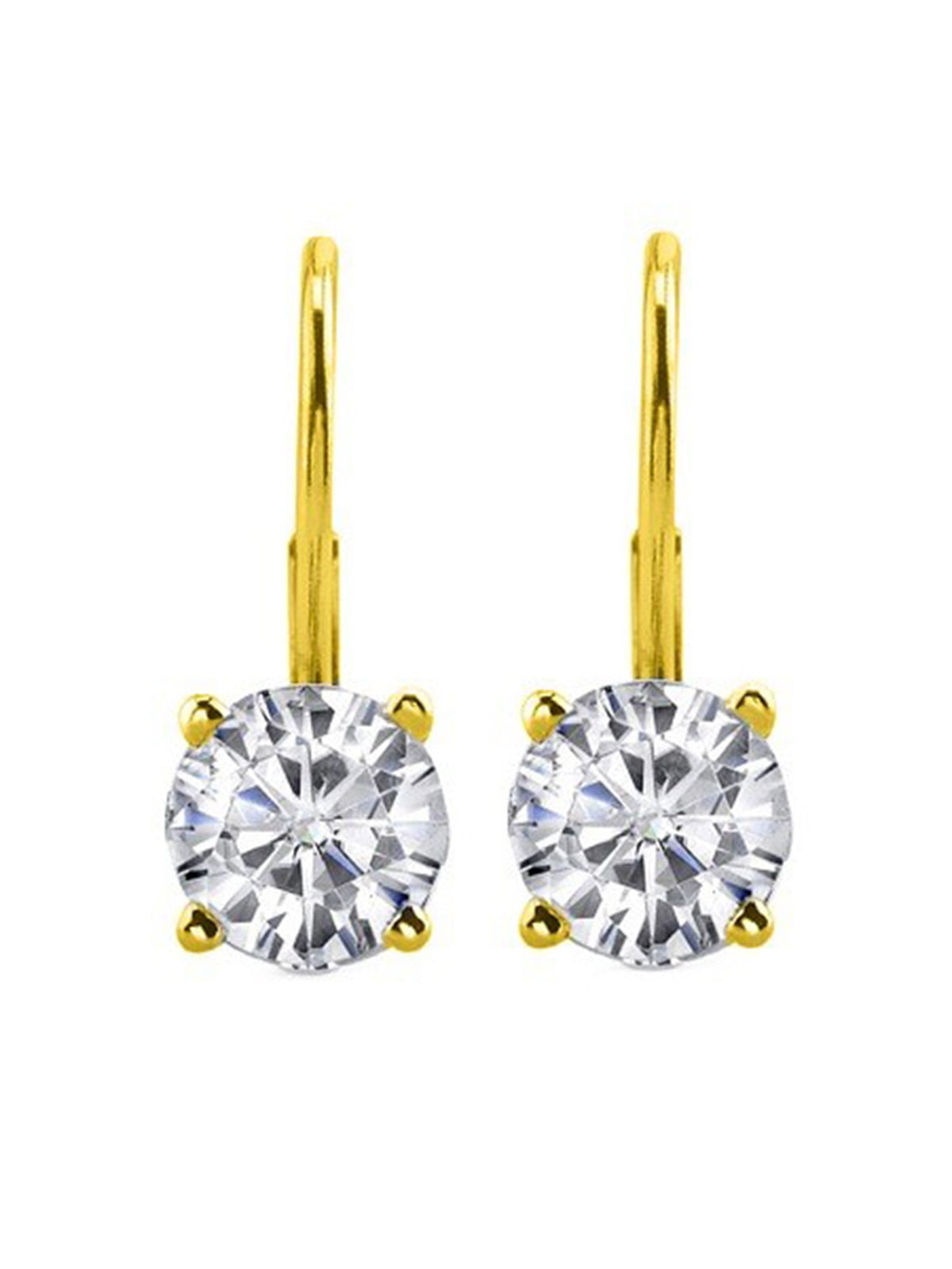 Bezel Set 3.10ct Heart Cut Diamond Push Back Stud Earrings 14k Rose Gold Plated 