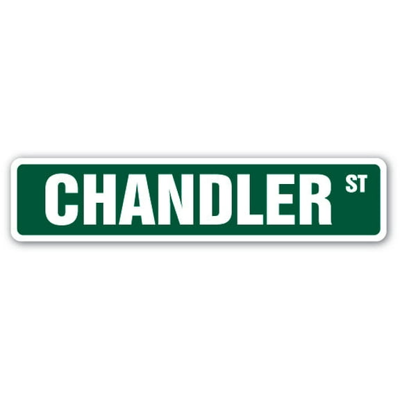 CHANDLER Street Sign Childrens Name Room Sign | Indoor/Outdoor | 30" Wide