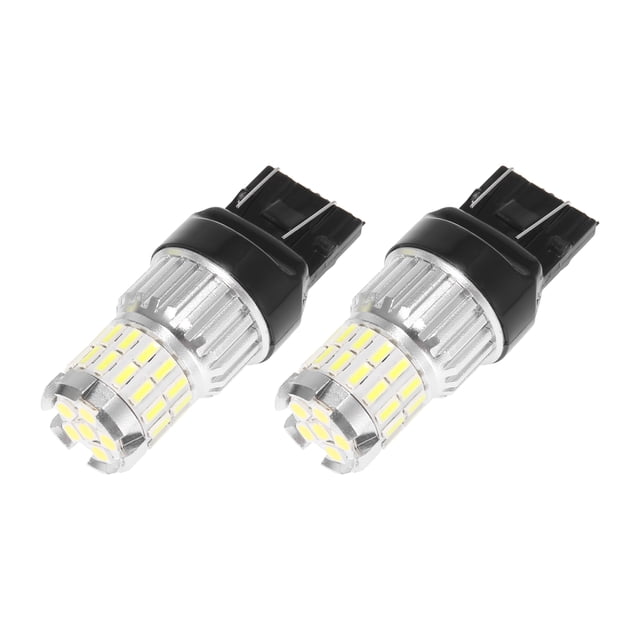 2 bombillas LED blancas T20 7443 de repuesto universales para luz de señal de giro.