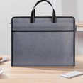 thumbnail image 4 of WRKEKC Clearance Portable Cloth Document Organizer Briefcase for Business Meetings, Multi-Layer Storage with Handles, Lightweight Office File Bag for Professionals, 4 of 8