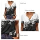 thumbnail image 4 of Camiseta con cuello abotonado para mujer, camiseta de verano con cuello abotonado para mujer, camiseta estampada para mujer, camiseta con cuello en V para mujer, diseño fácil de usar, 4 of 5