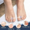 thumbnail image 2 of Gel Toe Corrector, 10 Pack Toe Separators with 2 Loops, Large Toe Spacer for Bunion Pain and Overlapping Toes, 2 of 5