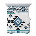 thumbnail image 7 of Blue Aztecs Twin Size Down Alternative Comforter, Lightweight Comforter Quilt Bedding Set with Pillow Shams Southwestern Stripe Native American Boho All Seasons Bed Comforter Duvet Insert 68"x86", 7 of 7
