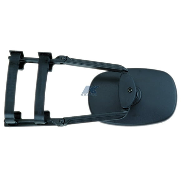 K-Source Exterior Towing Mirror 3791 Clip-On For Mirrors 4-1/2 Inch to 11-1/2 Inch; Single 7-3/4 Inch x 5-1/8 Inch; Extends 14-1/2 Inch; With Rachet Lock System; Manual; Without Turn Signal