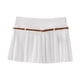 thumbnail image 2 of HH TRAF 2024 Falda pantalón plisada elegante de color liso para mujer, con cremallera lateral y cinturón decorativo, minifalda ajustada, pantalones cortos para mujer, 2 of 5