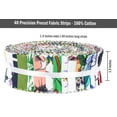 thumbnail image 4 of Soimoi 40Pcs Floral Print Precut Fabrics Strips Roll Up 1.5x42inches Cotton Jelly Rolls For Quilting - Multicolor, 4 of 9