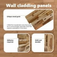 thumbnail image 3 of vidaXL Wall Cladding Panels Wall Covering Panels Wood Planks Recycled Teak, 3 of 9