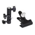 thumbnail image 4 of NEXAVKPR Photography Studio Clamp Clip Holder Light Stand Mount Bracket with Umbrellas Reflectors Holder and 1/4 3/8 inches Screw Adapter, 4 of 7
