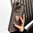 thumbnail image 4 of Bonita funda de silicona con forma de corazón en 3D para iPhone 16, 15 Pro Max, iPhone 14, 13, 12, 11, X, XS, 7, 8 Plus, a prueba de golpes, 4 of 5